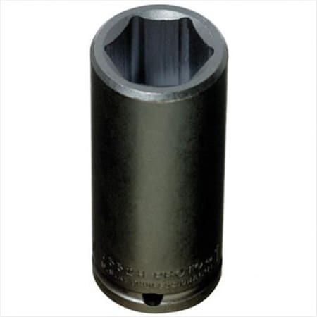 Proto 1/2 in Drive Impact Socket Deep Socket, Black Oxide 577-7316H